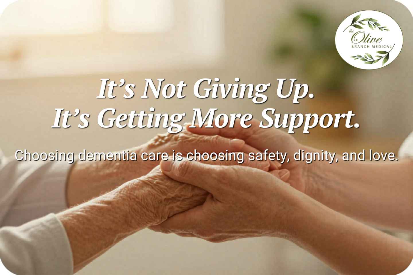 It’s Not Giving Up. It’s Getting More Support. Blog May 2026